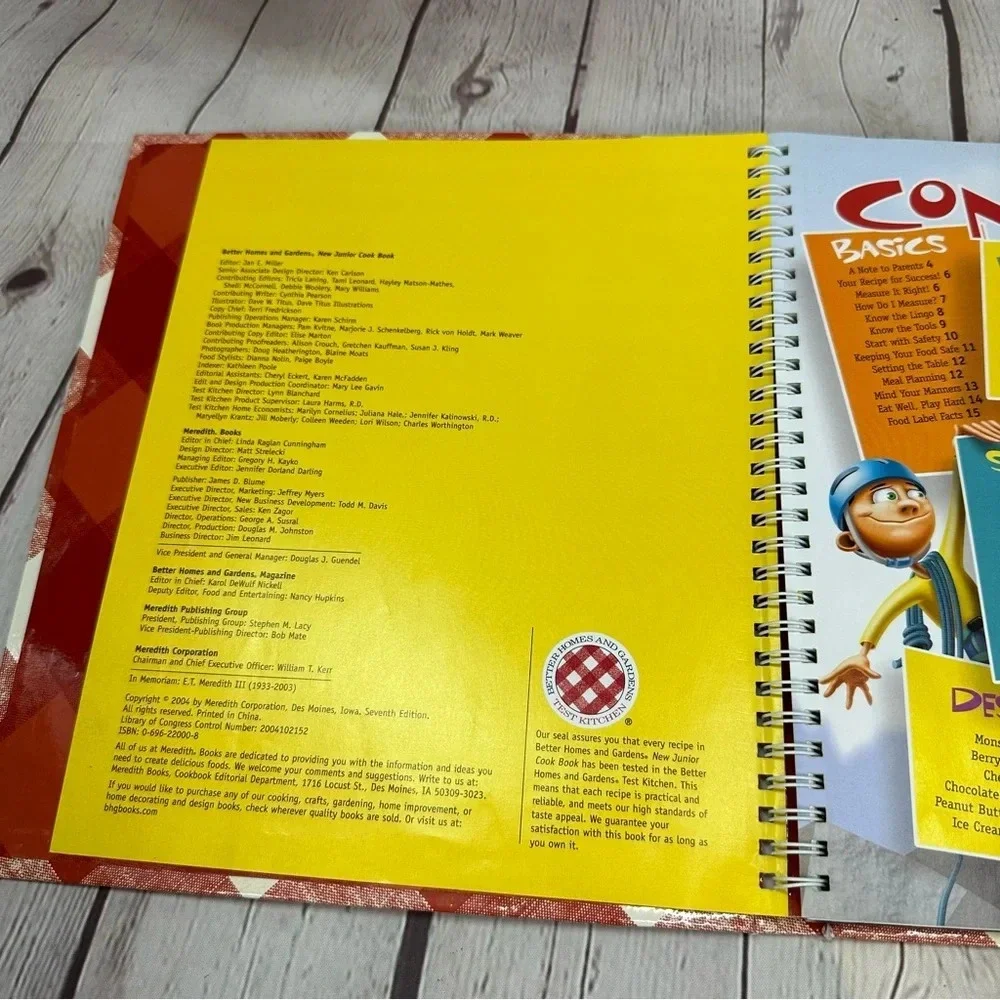 2004 better homes and gardens new junior cookbook